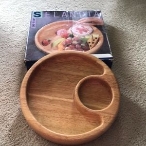 Selandia Wooden Chip & Dip Tray